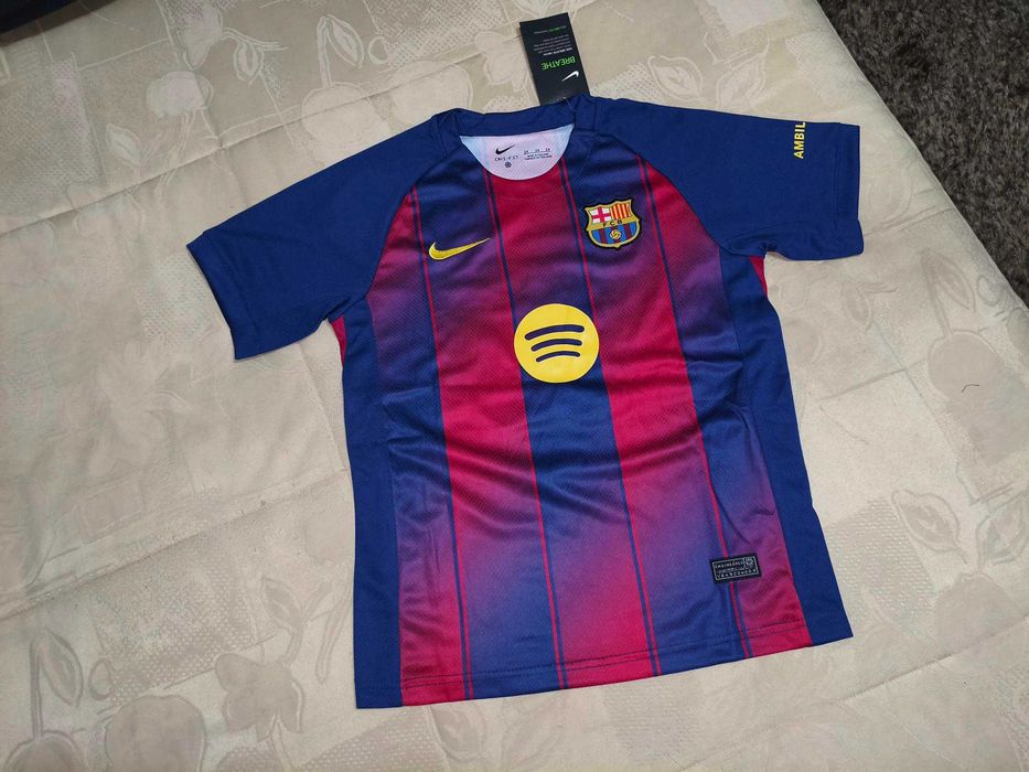 Camisola Criança Lamine Yamal Equipamento Barcelona | NOVO