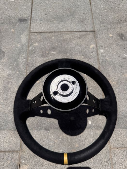 Volante camurça + cubo