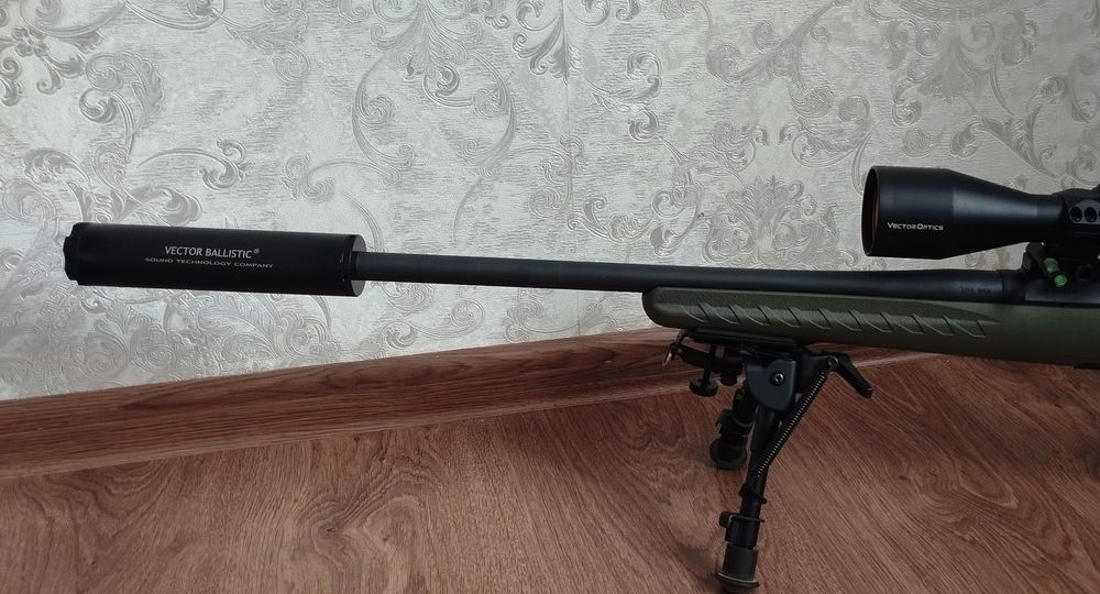 Титановий саундмодератор глушитель АК АКМ РПК ПКМ АР10 АР15 Vector Ballistics 5.45 5.56 7.62 223 308 3006