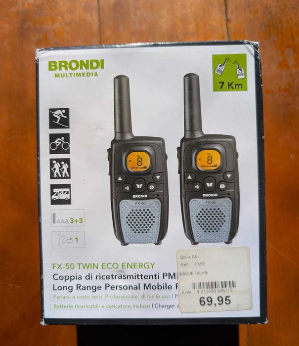 Conjunto de Walkie-Talkies Brondi (Longo Alcance)