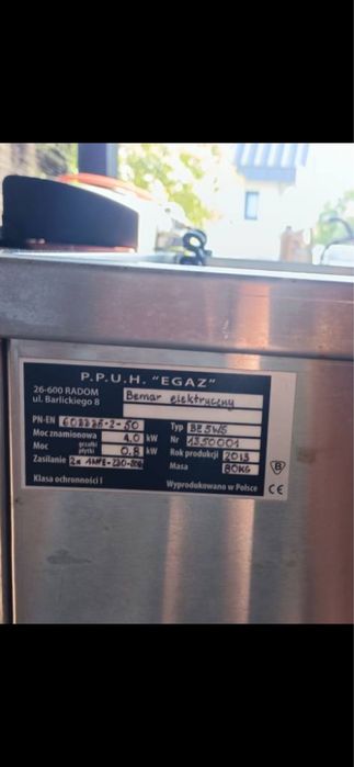 Okazja! Bemar gastronomiczny 5 komorowy PPUH " EGAZ"
