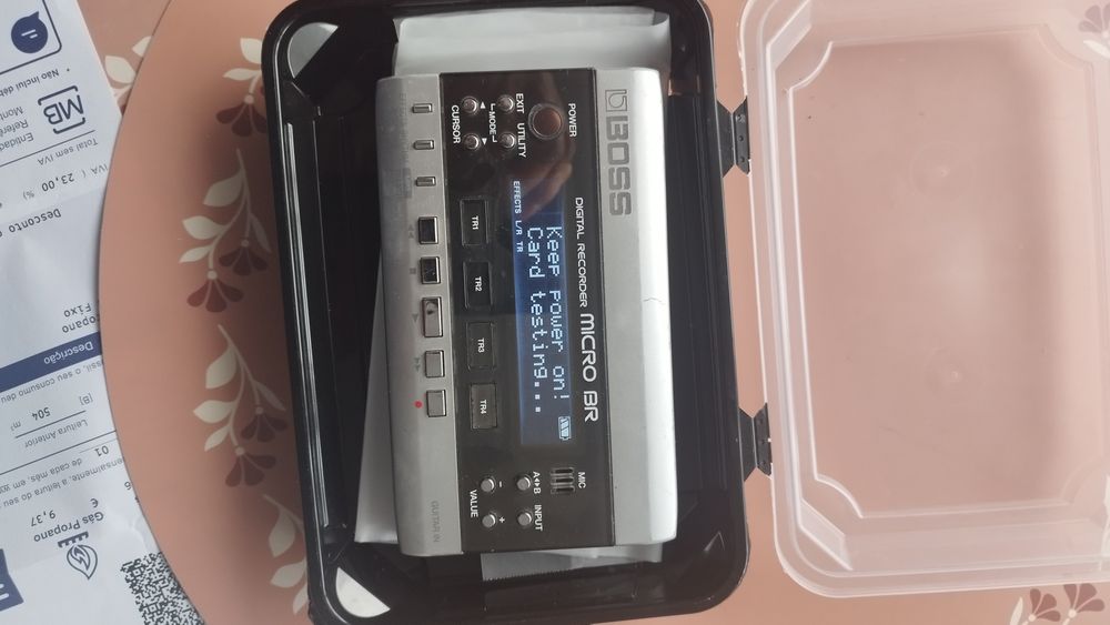 Boss  micro BR efeitos guitarra