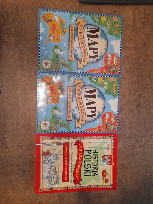 Kolorowanki: mapy i Historia Polski