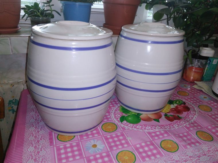 Бочка керамика 9л. закваска, мариновка овощей
