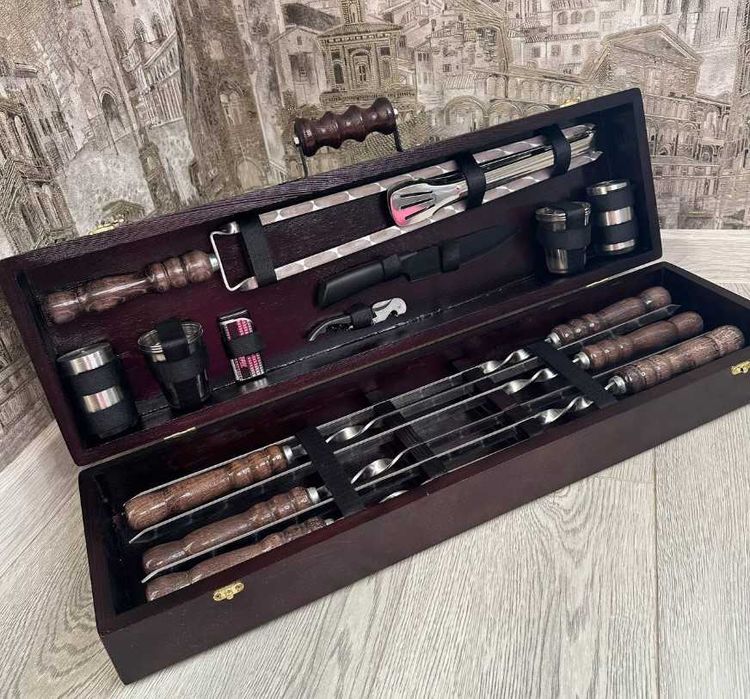 Набір мангальний  в кейсі  / подарунок чоловікe - ручна робота , VIP !