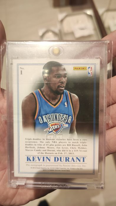 Kevin Durant karta NBA autograf panini crusade