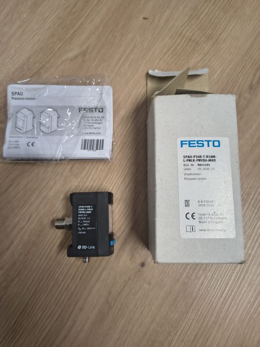 Festo SPAU-P10R czujnik ciśnienia IO-Link 0-10 bar
