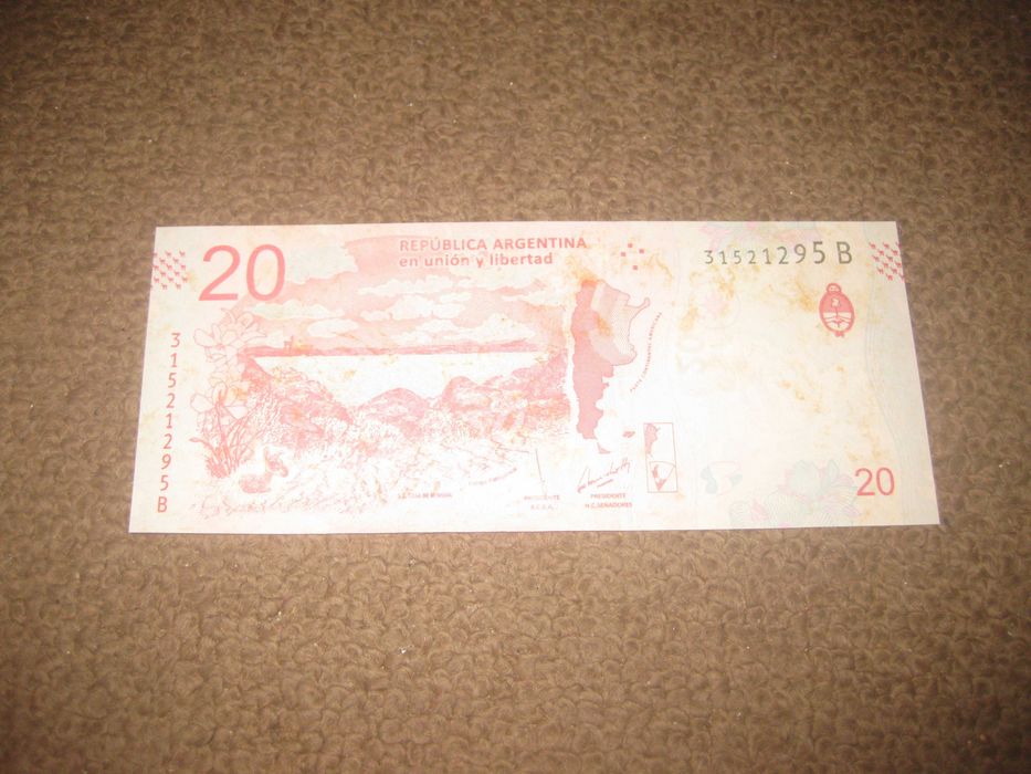 Nota da Argentina "20 Pesos" Bela!