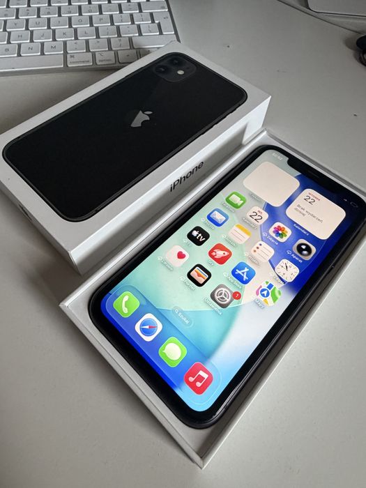 Bateria 100% iPhone 11 64gb Black Idealny