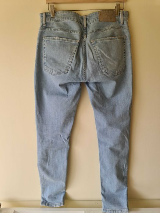 Calças de Ganga Azuis Pull & Bear Slim - Tamanho 42 - Pants Jeans