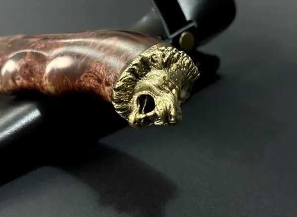 Мисливський ніж "Лев" у чохлі | Оригінальний подарунок