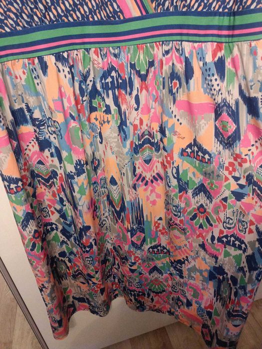 kolorowa suknia maxi rozmiar 50/52/54