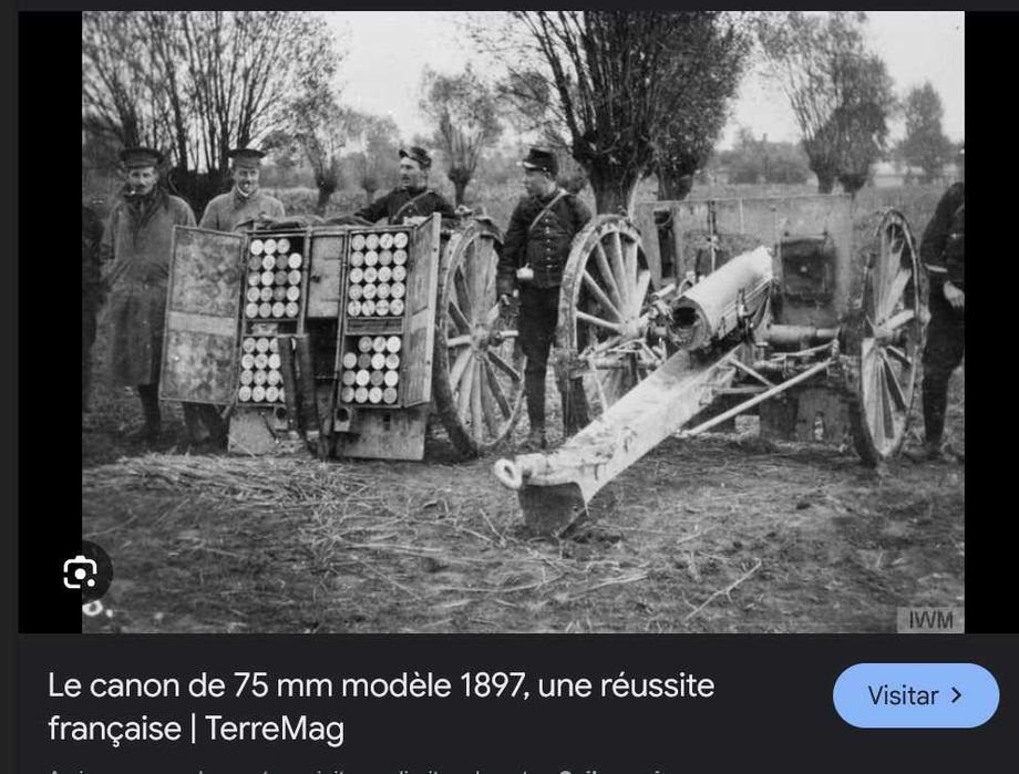 2 Cápsulas de Munição de Canhão da 1ª Grande Guerra