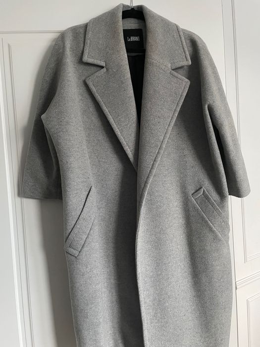 LeBRAND-Piękny,luksusowy… płaszcz od polskiej projektantki…100%Wool.