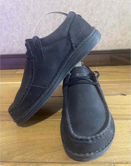 Стильні лофери туфлі Birkenstock з натуральної шкіри оригінал
