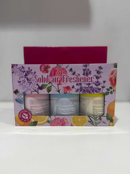 Kit de Ambientadores "Solid Air Freshener" –  Pacote de 3 Unidades
