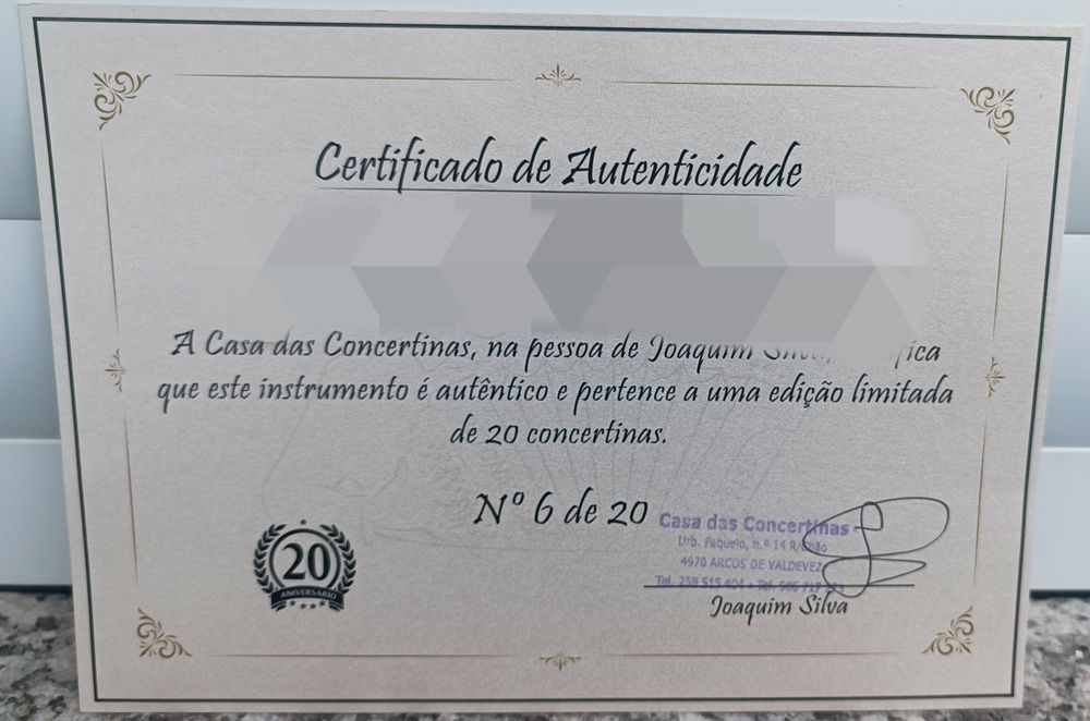 Concertina Organola Edição Limitada