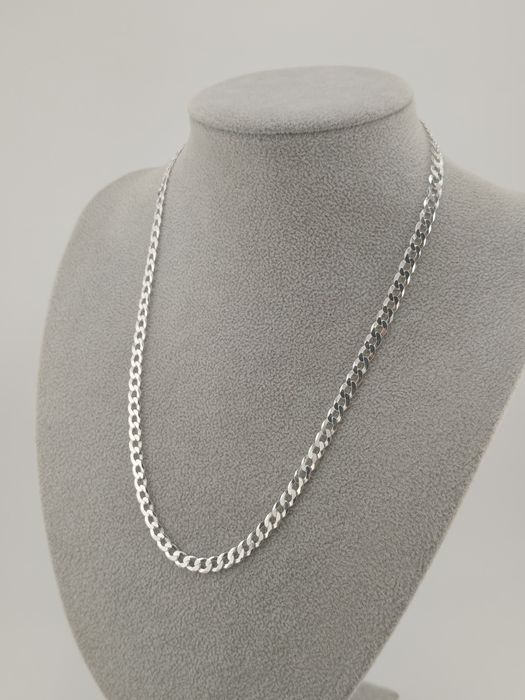Srebrny Łańcuszek Pancerka 50cm Pr.925 Nowy
