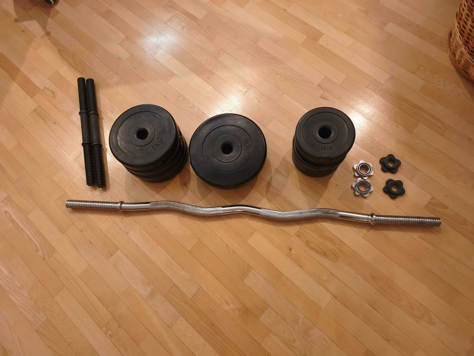 Штанга набірна W-подібна на 42 кг Гантелі, штанги і диски