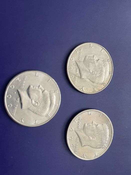 Монета 50 центов США Кеннеди  ( 1/2 доллара, half dollar )