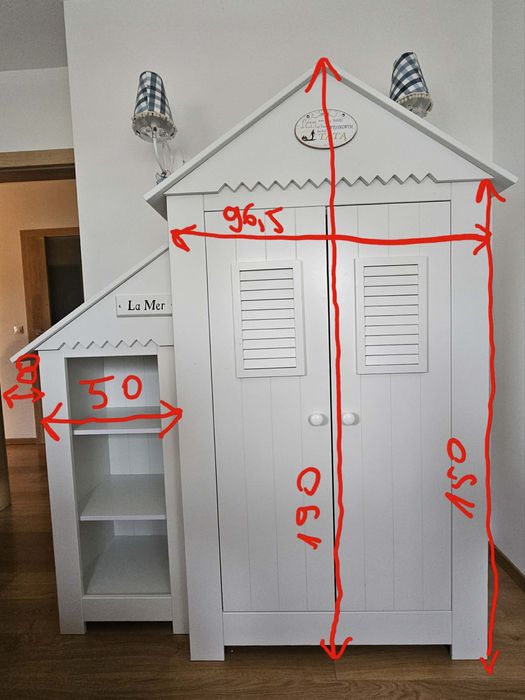 Szafa szafka do pokoju dziecka Pinio Marsylia domek