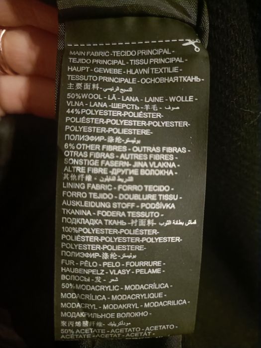 Casaco sobretudo da salsa com pêlo sintético