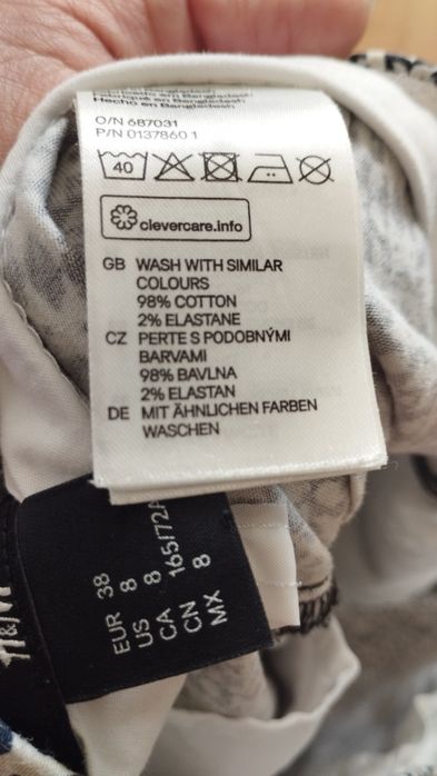 Spodnie cygaretki 38 M H&M
