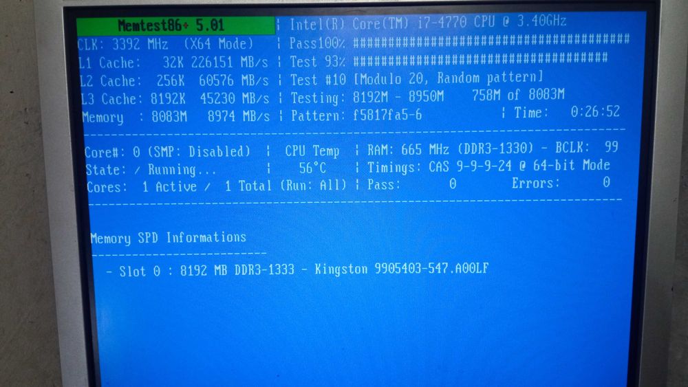 Оперативная память Kingston HYPERX, 8GB-DDR3-1600Mhz