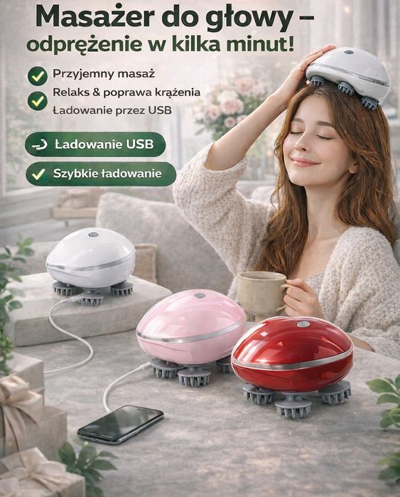 Masażer do skóry głowy Smart Scalp Massager.