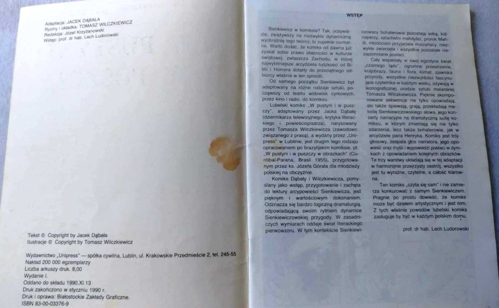 W pustyni i w puszczy komiks