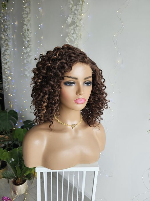 Peruka premium ultra lekka loki afroloki braz z refleksami jak natural