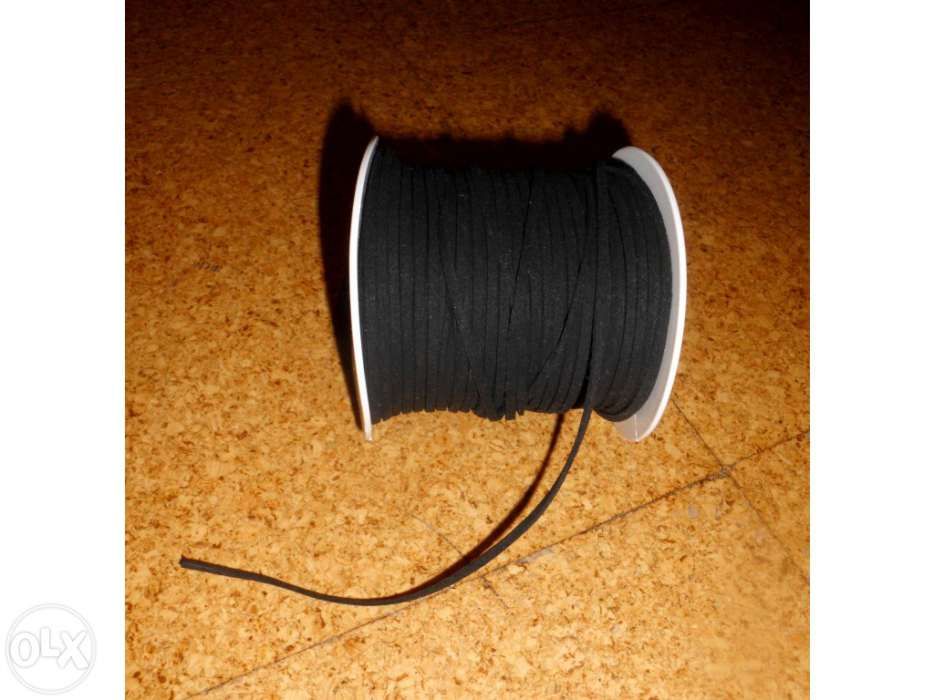 Rolo de Fio preto para pulseiras e colares