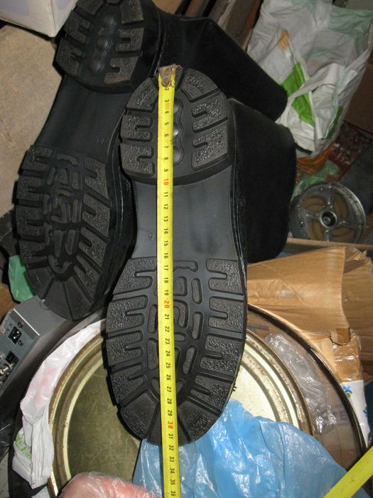 Сапоги рабочие с вынимающимися утеплёнными вставками размер 45