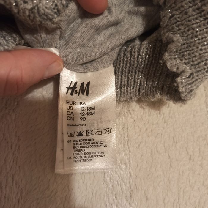 Beret dla dziewczynki h&m 86 cm