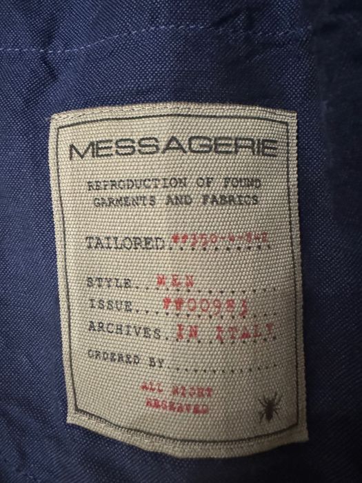 MESSAGERIEX PATRIZIO PISCAGLIA синій новий Італія 50 родмір Новий