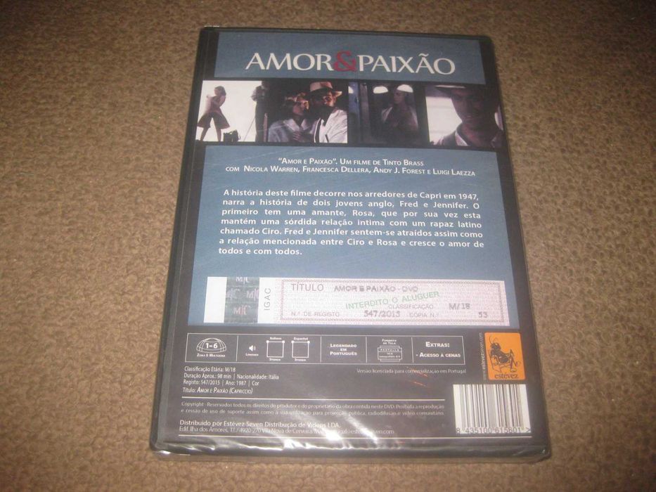 DVD "Amor e Paixão" com Nicola Warren/Selado!