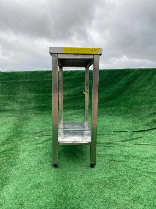 Bancada em inox com prateleira