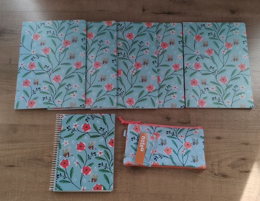 NOVOS Cadernos, estojo, lancheira