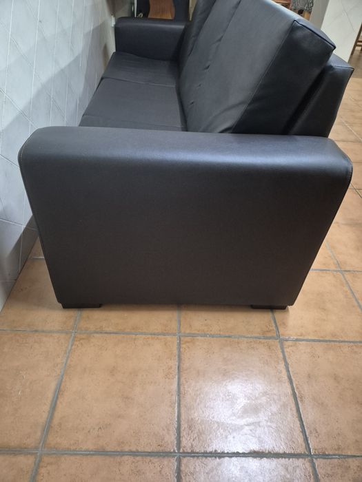 Sofá 3 lugares Preto