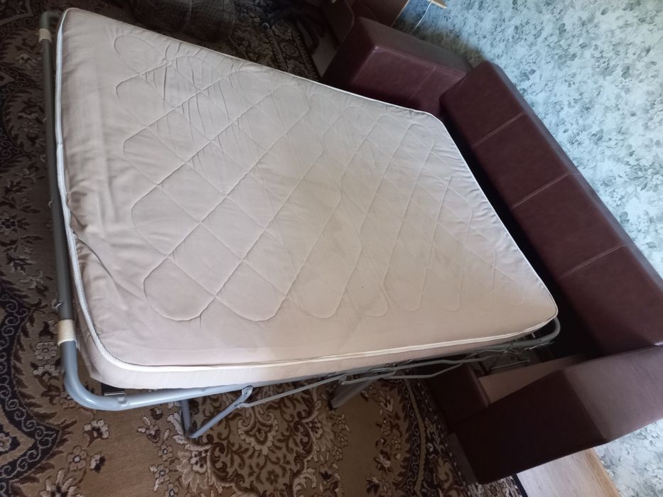 Шкіряний диван ліжко