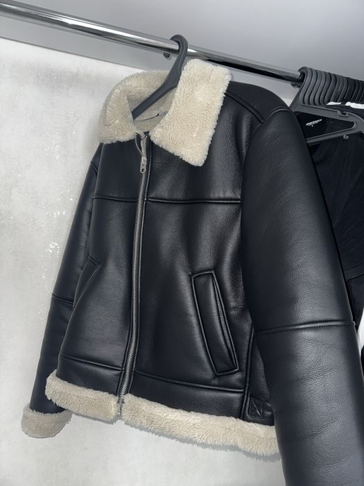 Чоловіча дублянка Zara L чорна
