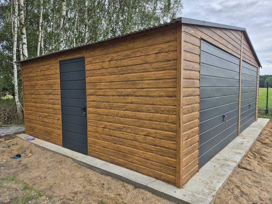 Garaż blaszany 6m x 5m Premium Garaże blaszane 6x5 6x6 8x5 8x6 9x5 9x6 PRODUCENT