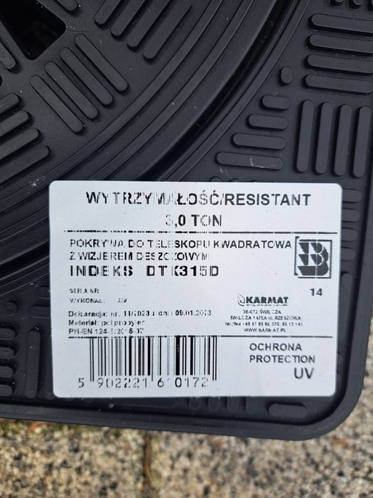 Odprowadzenie wody, pokrywa
