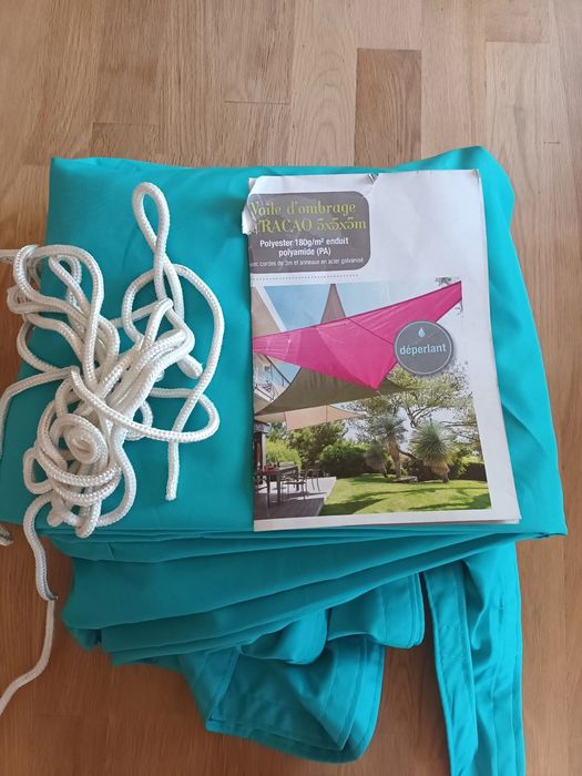 Vela de Sombra Verde Azulada