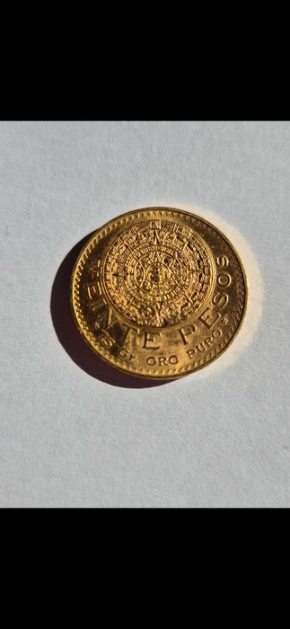 Moeda ouro México 20 pesos