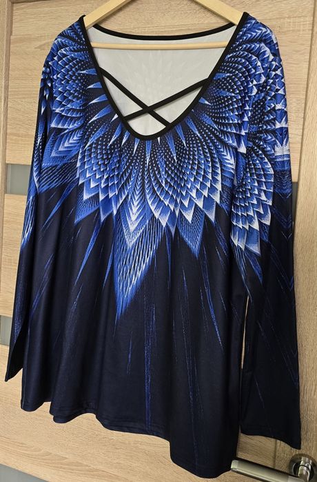 Bluzka tunika 48 / 50 kwiat