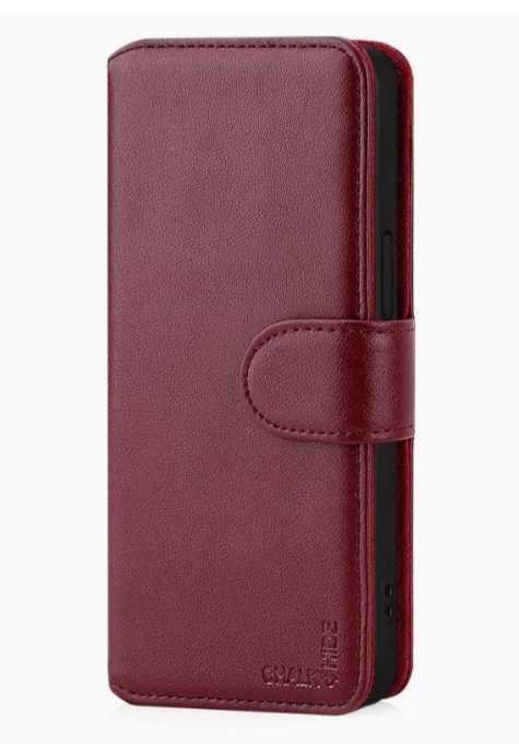 Etui skórzane do Apple iPhone 15 ProMax 6,7 cala z klapką Chalk&Hide