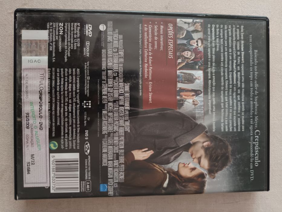 DVD crepúsculo.   .