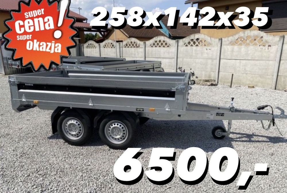 Brenderup 4260ST  ‼️NOWA mocna dwuosiowa przyczepa platforma 258x142 kat B DOSTAWA‼️
