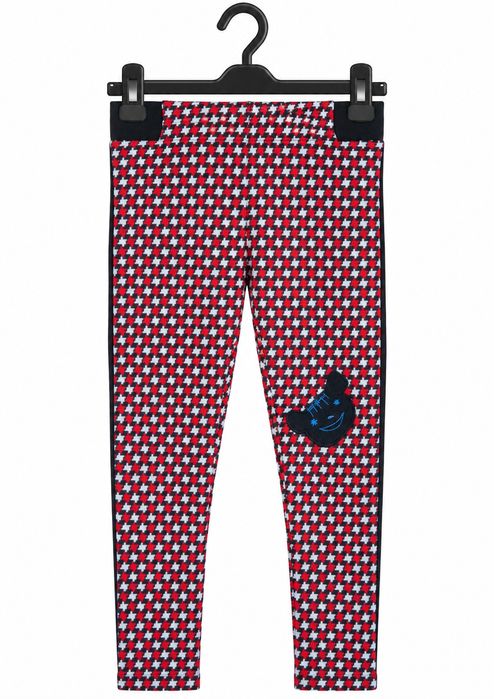 Legginsy pepitka czerwone 122 M&S